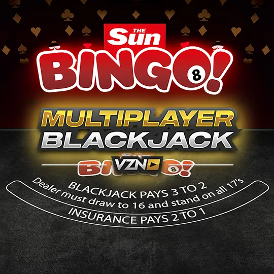 Sun Bingo VZN Blackjack game cover